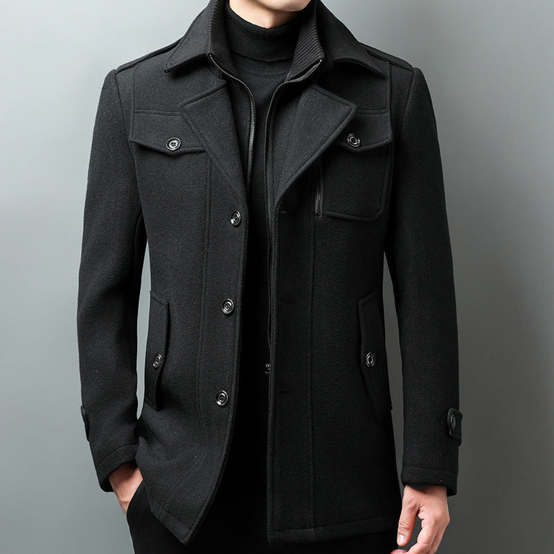 Theodore Willow Athos Premium Woolen Jacket for Men - Stylish & Warm Outerwear