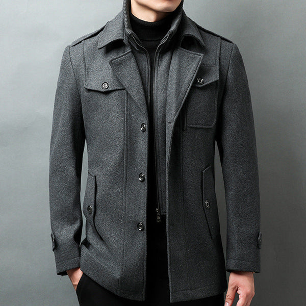 Theodore Willow Athos Premium Woolen Jacket for Men - Stylish & Warm Outerwear