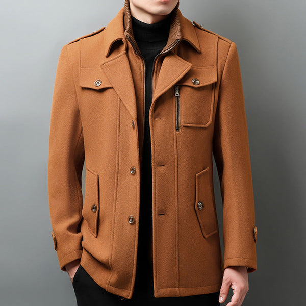 Theodore Willow Athos Premium Woolen Jacket for Men - Stylish & Warm Outerwear