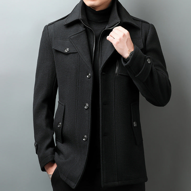 Theodore Willow Athos Premium Woolen Jacket for Men - Stylish & Warm Outerwear