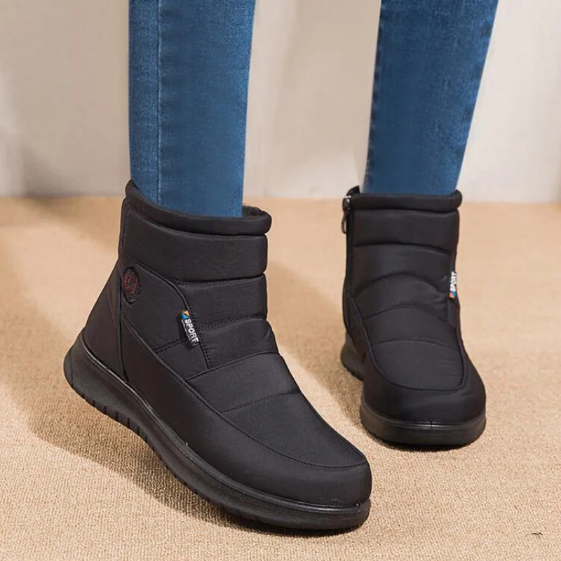 Women's Quilted Winter Ankle Boots with Cozy Fur Lining & Non-Slip Sole for Ultimate Comfort and Warmth