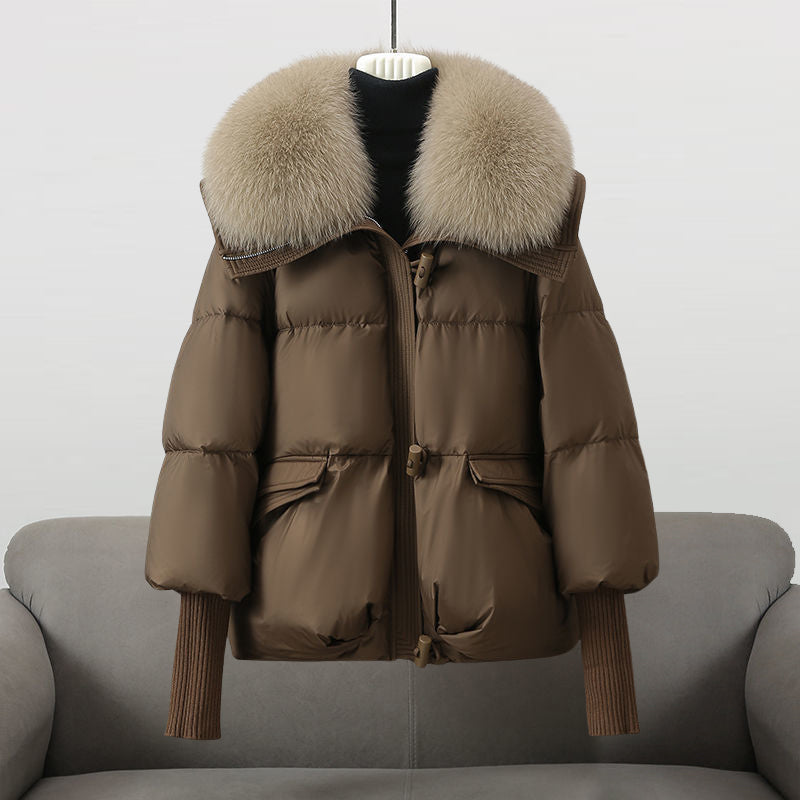Valentina Rossi Women's Glam Puffer Jacket - Stylish & Warm Winter Outerwear
