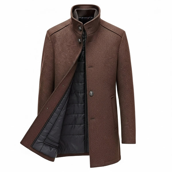 Men's Slim Fit Casual Suede Lapel Coat - Single Breasted Jacket