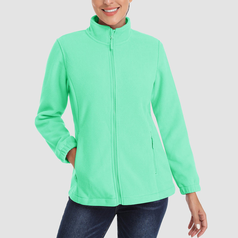 Women's Soft & Warm Fleece Zip-Up Jacket - Cozy Winter Coat for Ultimate Comfort