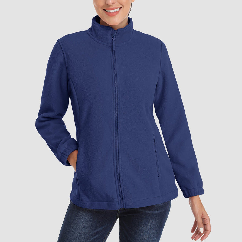 Women's Soft & Warm Fleece Zip-Up Jacket - Cozy Winter Coat for Ultimate Comfort