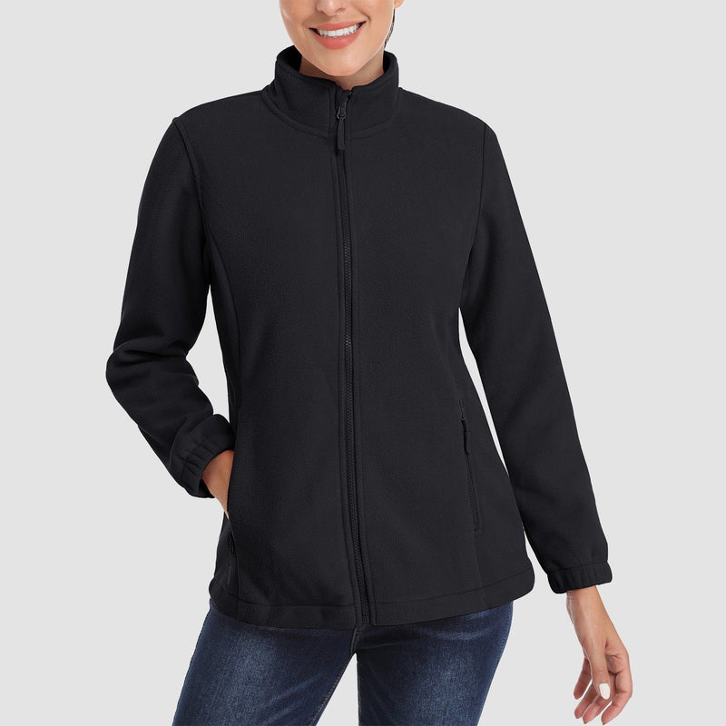 Women's Soft & Warm Fleece Zip-Up Jacket - Cozy Winter Coat for Ultimate Comfort