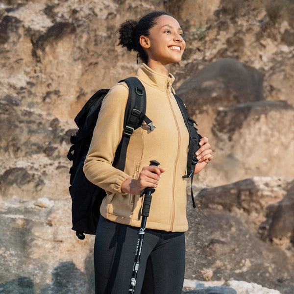 Women's Soft & Warm Fleece Zip-Up Jacket - Cozy Winter Coat for Ultimate Comfort