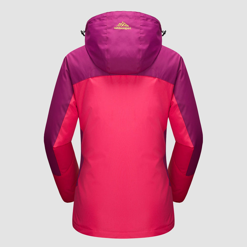 Women's 3-in-1 Waterproof Ski Jacket with Removable Fleece Liner - Versatile Winter Outerwear for Skiing & Outdoor Activities