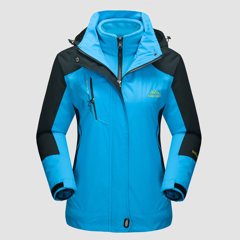 Women's 3-in-1 Waterproof Ski Jacket with Removable Fleece Liner - Versatile Winter Outerwear for Skiing & Outdoor Activities