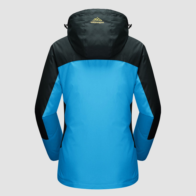 Women's 3-in-1 Waterproof Ski Jacket with Removable Fleece Liner - Versatile Winter Outerwear for Skiing & Outdoor Activities