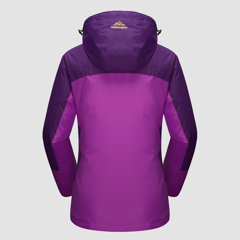 Women's 3-in-1 Waterproof Ski Jacket with Removable Fleece Liner - Versatile Winter Outerwear for Skiing & Outdoor Activities