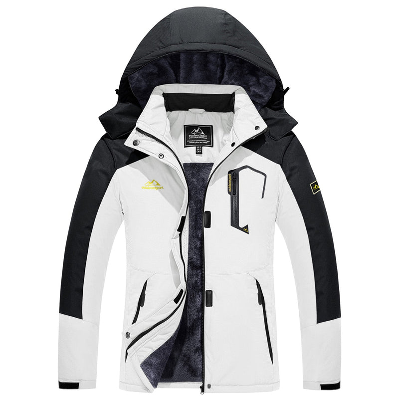 Women's Water-Resistant Fleece Ski Jacket - 4 Pocket Design for Ultimate Comfort and Convenience