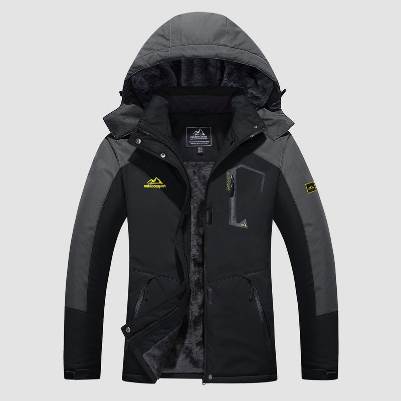 Women's Water-Resistant Fleece Ski Jacket - 4 Pocket Design for Ultimate Comfort and Convenience