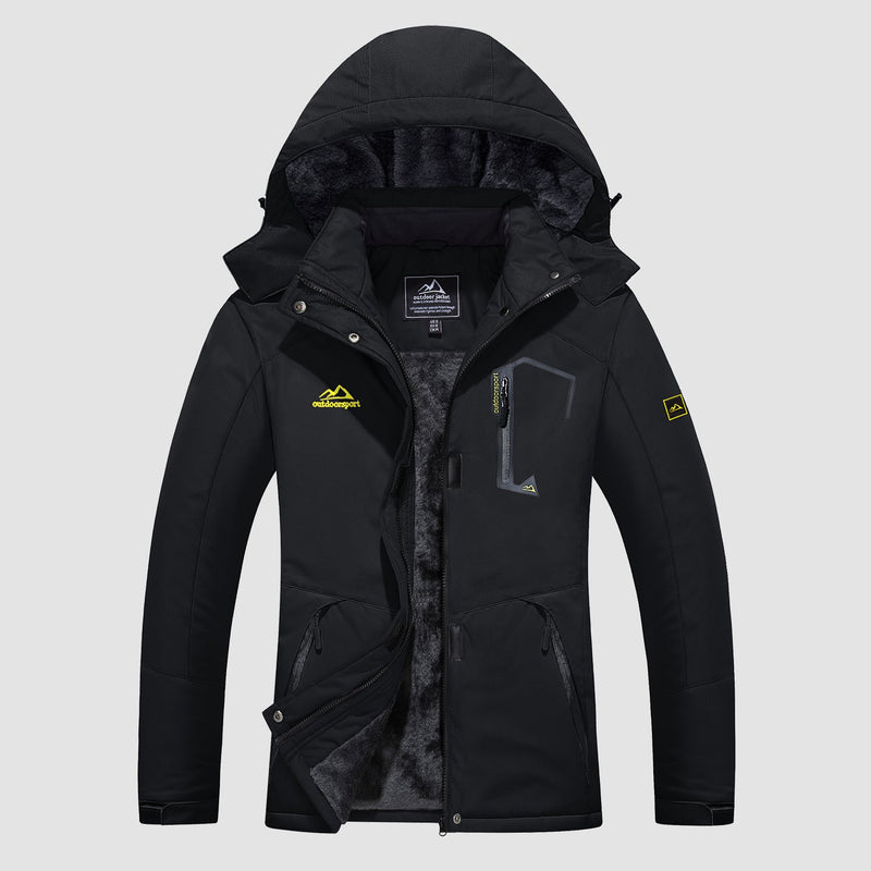 Women's Water-Resistant Fleece Ski Jacket - 4 Pocket Design for Ultimate Comfort and Convenience