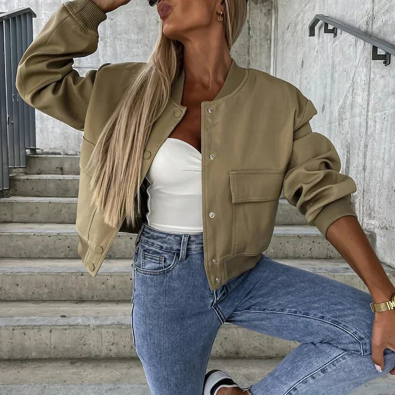 Trendy Women's Casual Jacket - Stylish Lightweight Outerwear for Everyday Wear