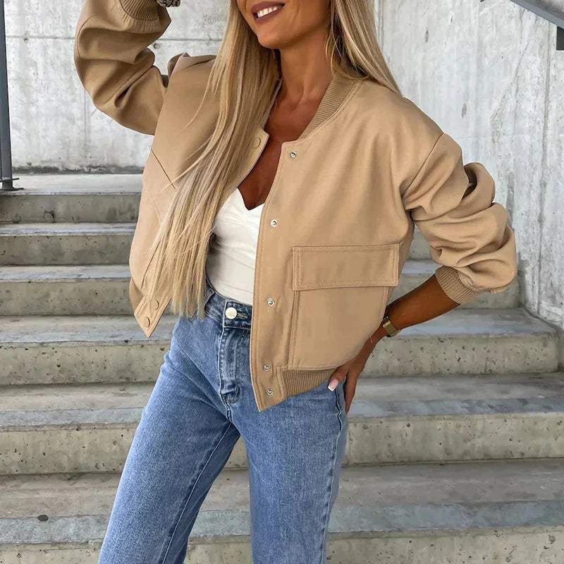 Trendy Women's Casual Jacket - Stylish Lightweight Outerwear for Everyday Wear
