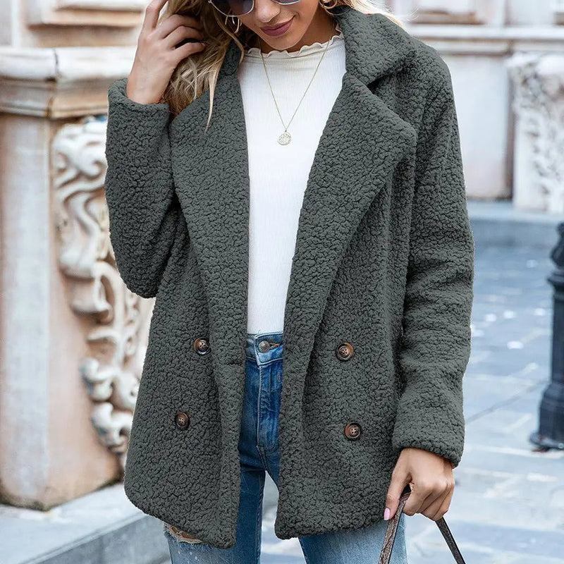 Cozy Women's Teddy Coat - Stylish Winter Outerwear for Ultimate Warmth