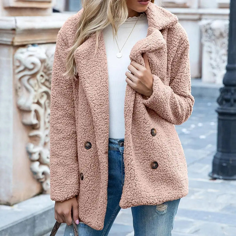 Cozy Women's Teddy Coat - Stylish Winter Outerwear for Ultimate Warmth