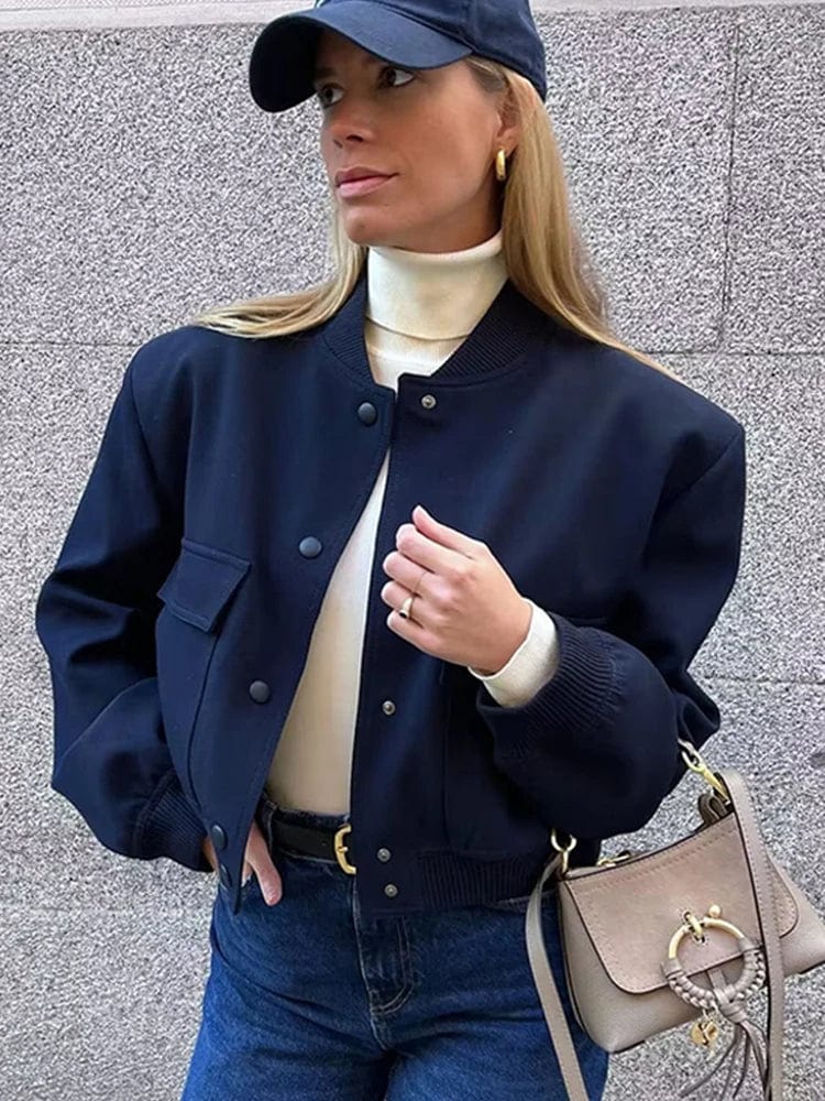 Stylish Women's Tweed Overshirt with Pockets - Perfect for Layering & Everyday Wear