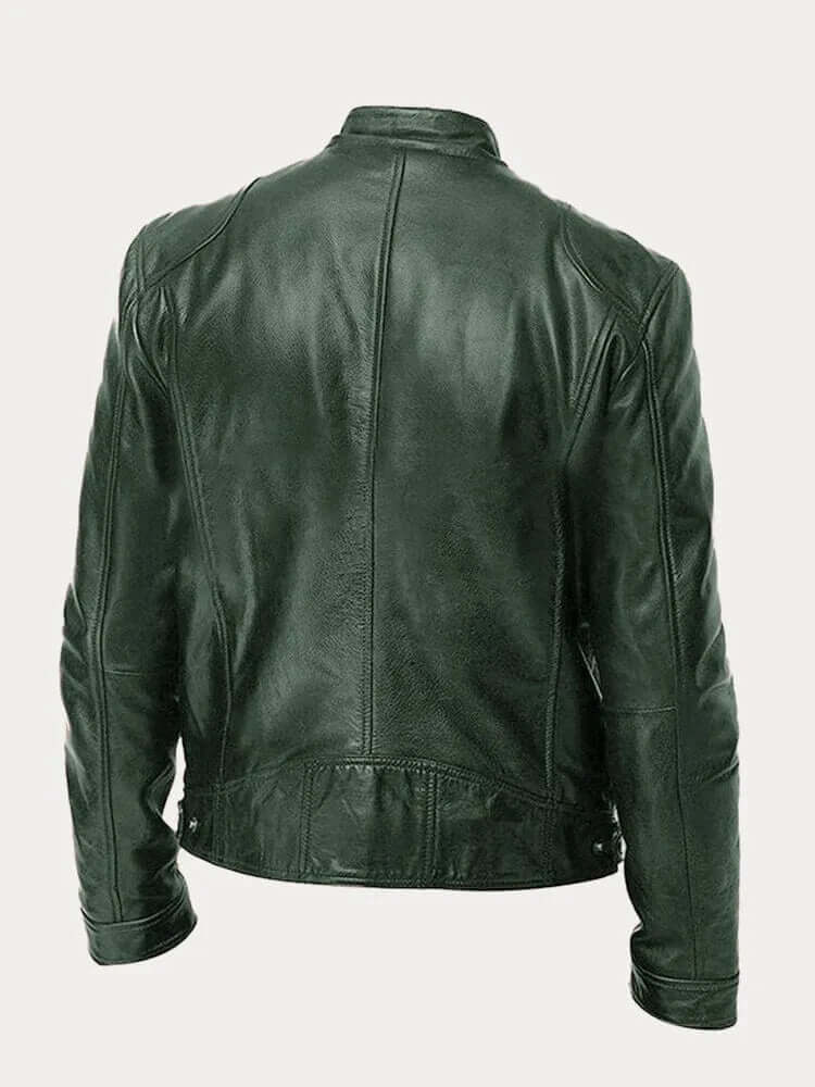 Men's Classic Genuine Leather Jacket - Stylish & Durable Outerwear for All Seasons