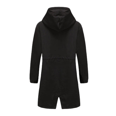 Stylish Women's Lightweight Long Hooded Trench Coat - Perfect for All Seasons