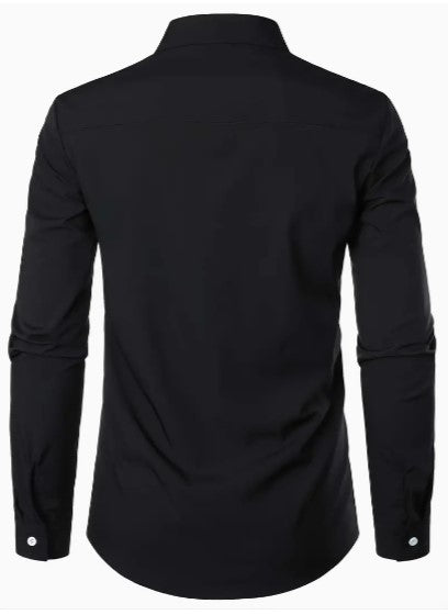 Men's Breathable Long Sleeve Casual Shirt - Lightweight, Comfortable, Perfect for All Seasons