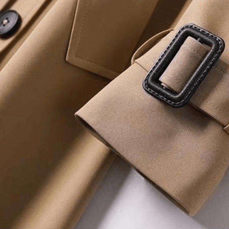 Women's Classic Double-Breasted Trench Coat - Stylish & Timeless Outerwear for All Seasons