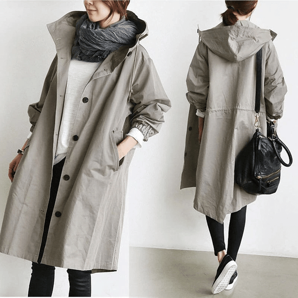 Stella Women's Oversized Windbreaker Jacket - Lightweight, Stylish & Comfortable Outdoor Wear
