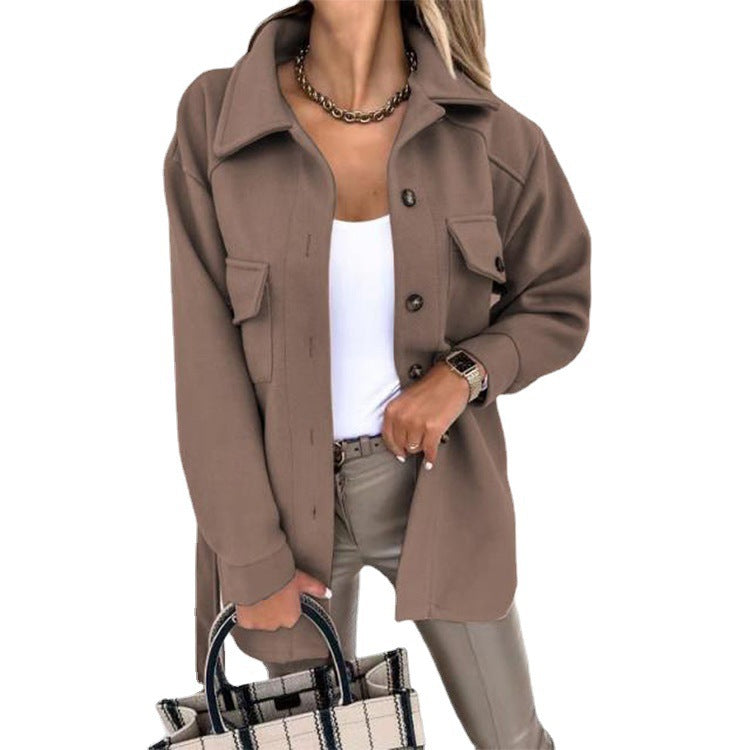 Stylish Women's Cotton Casual Jacket - Lightweight & Comfortable Outerwear for Everyday Wear