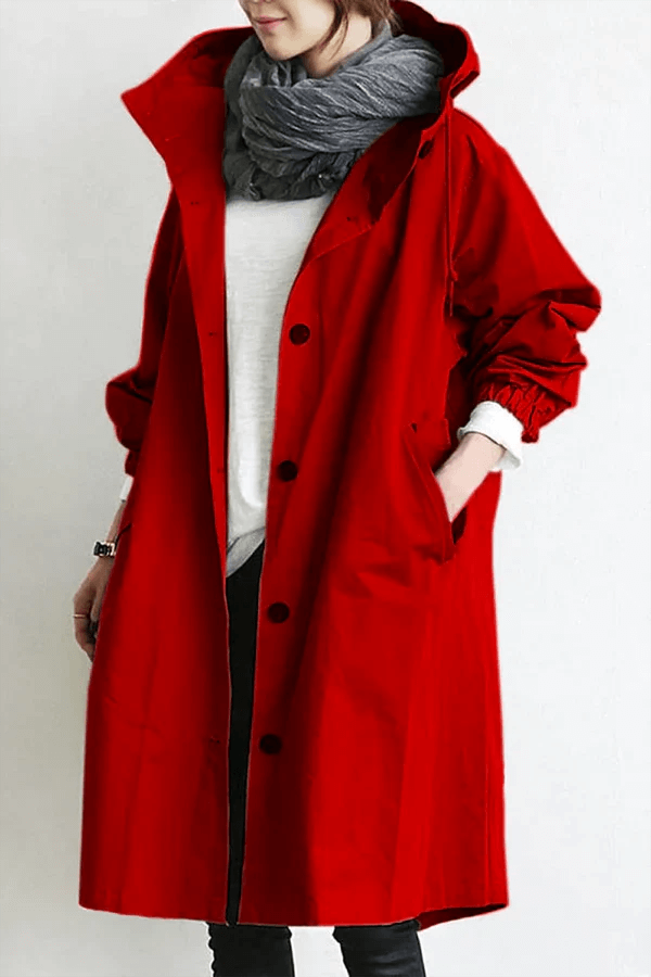 Women's Lightweight Waterproof Rain Cape - Stylish & Breathable Outdoor Jacket