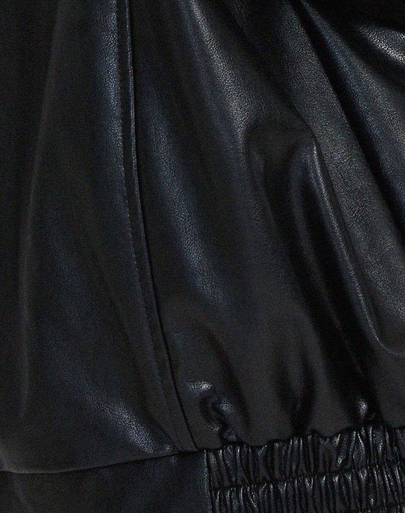 Trendy Oversized Women's Faux Leather Jacket - Stylish & Comfortable Outerwear