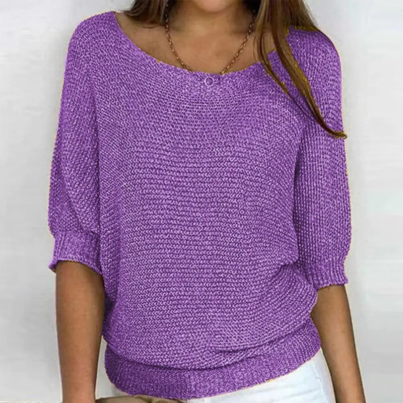 Women's Lightweight Summer Jumper - Breathable Knit Sweater for Warm Weather Fashion