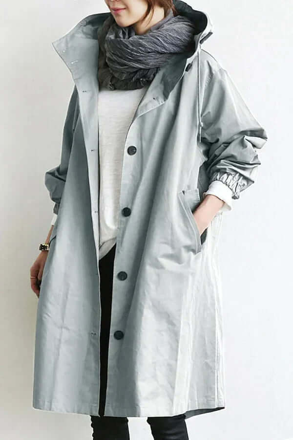 Women's Lightweight Waterproof Rain Cape - Stylish & Breathable Outdoor Jacket
