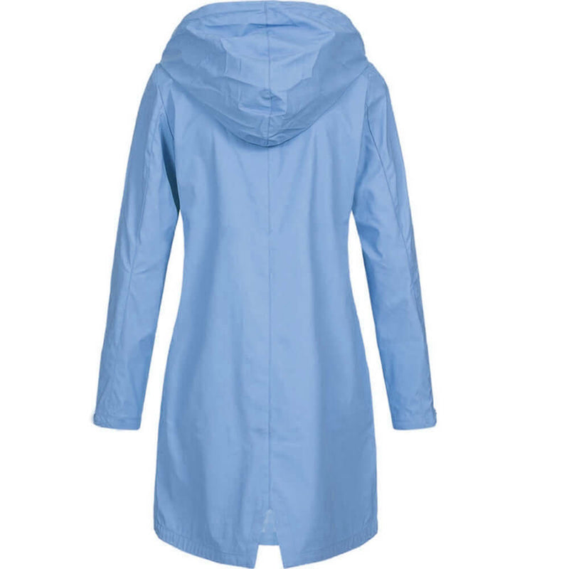 Women's Waterproof Hooded Raincoat - Lightweight, Breathable, and Stylish Rain Jacket for All Weather