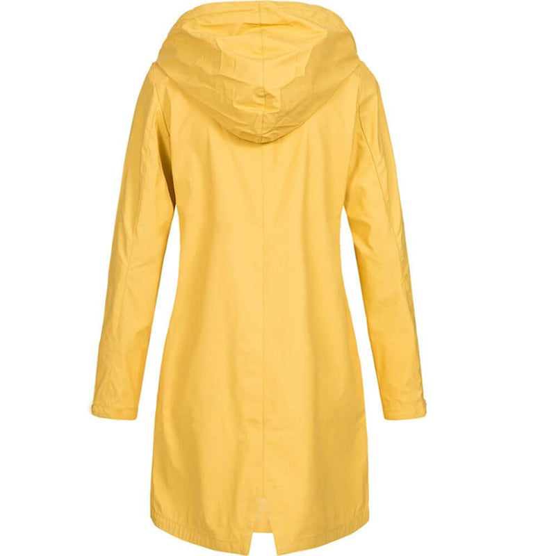 Women's Waterproof Hooded Raincoat - Lightweight, Breathable, and Stylish Rain Jacket for All Weather