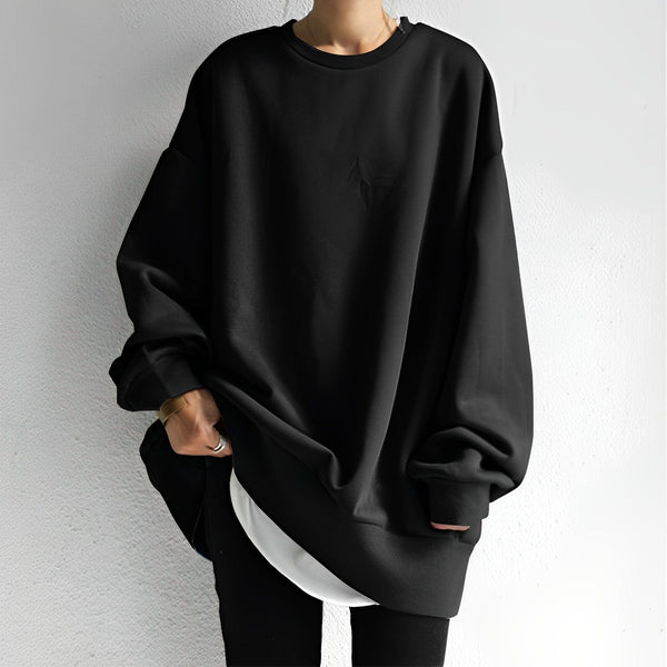 Women's Oversized Pullover Sweatshirt - Cozy, Stylish & Comfortable Casual Wear