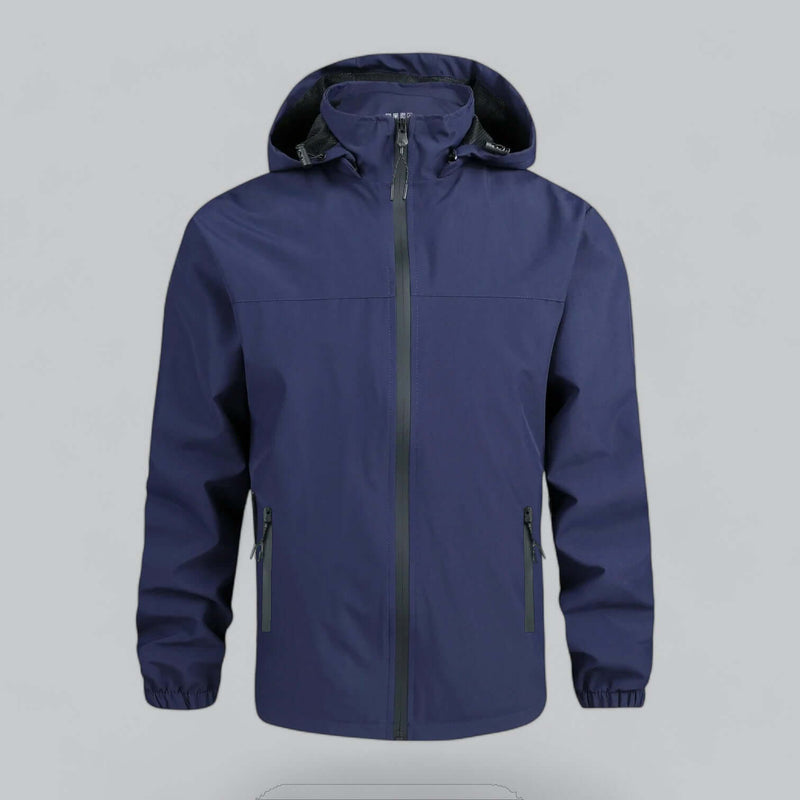 Men's Waterproof & Windproof Outdoor Jacket - Lightweight, Breathable, & Durable Weather Protection