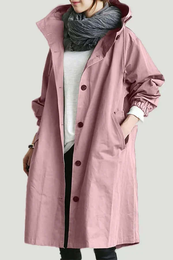 Women's Lightweight Waterproof Rain Cape - Stylish & Breathable Outdoor Jacket