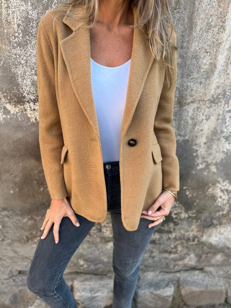 Elena Women's Wool Coat - Stylish & Warm Outerwear for Cold Weather