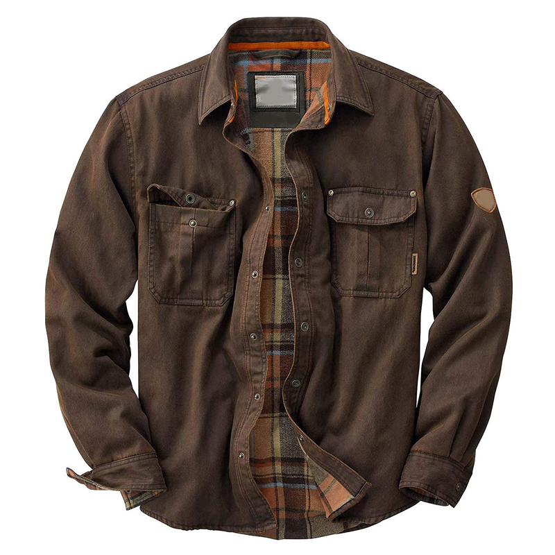 Men's Durable All-Season Waxed Trucker Jacket - Versatile Outerwear for Year-Round Style