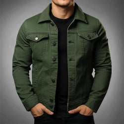 Men's Classic Cotton Denim Jacket - Timeless Style & Comfort | Versatile Fashion Essential