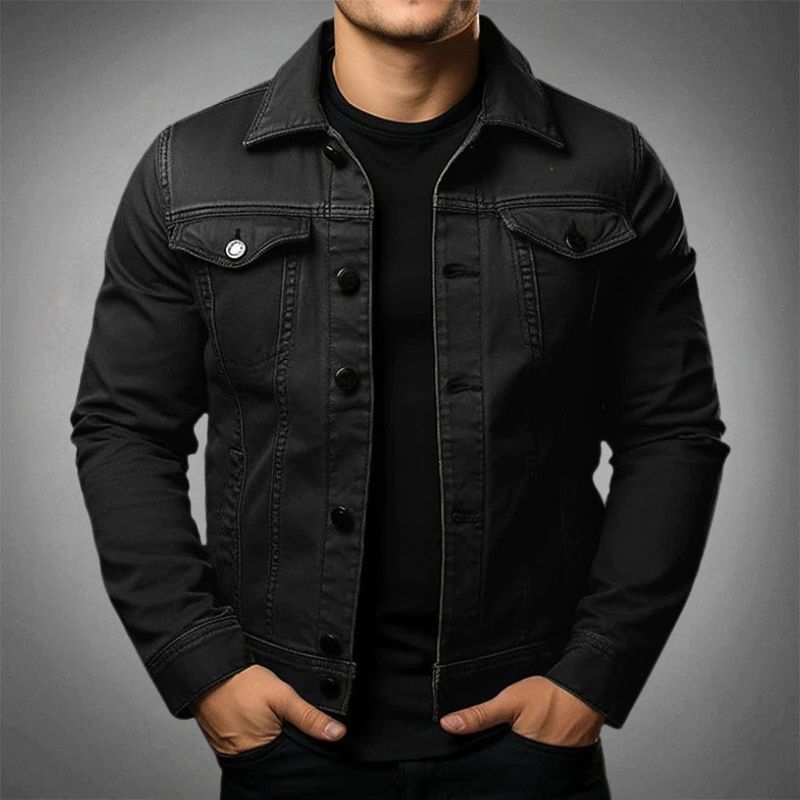 Men's Classic Cotton Denim Jacket - Timeless Style & Comfort | Versatile Fashion Essential