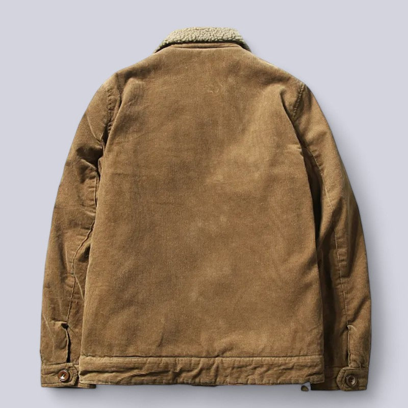 Men's Soft Interior Corduroy Jacket for Autumn - Stylish & Comfortable Outerwear