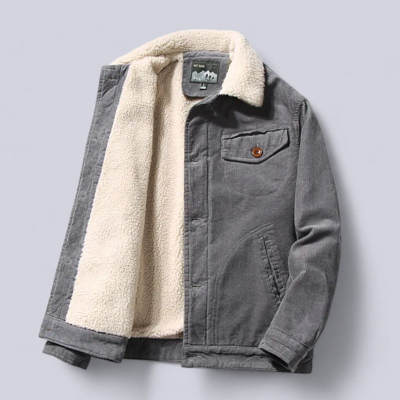 Men's Soft Interior Corduroy Jacket for Autumn - Stylish & Comfortable Outerwear