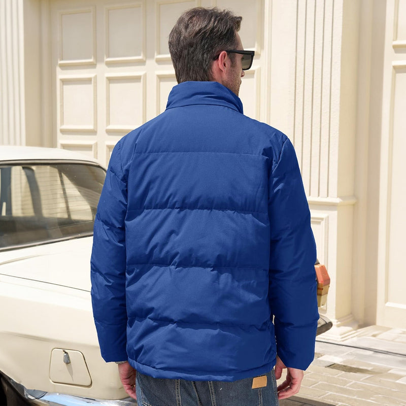Men's Water-Resistant & Windproof Warm Down Puffer Jacket - Ultimate Winter Insulation