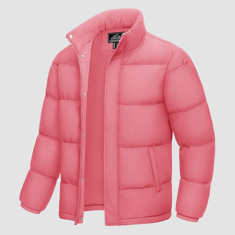 Men's Water-Resistant & Windproof Warm Down Puffer Jacket - Ultimate Winter Insulation