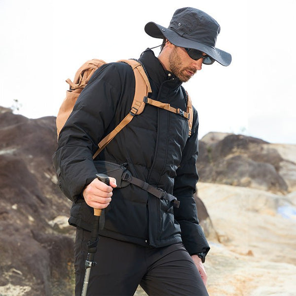 Men's Water-Resistant & Windproof Warm Down Puffer Jacket - Ultimate Winter Insulation