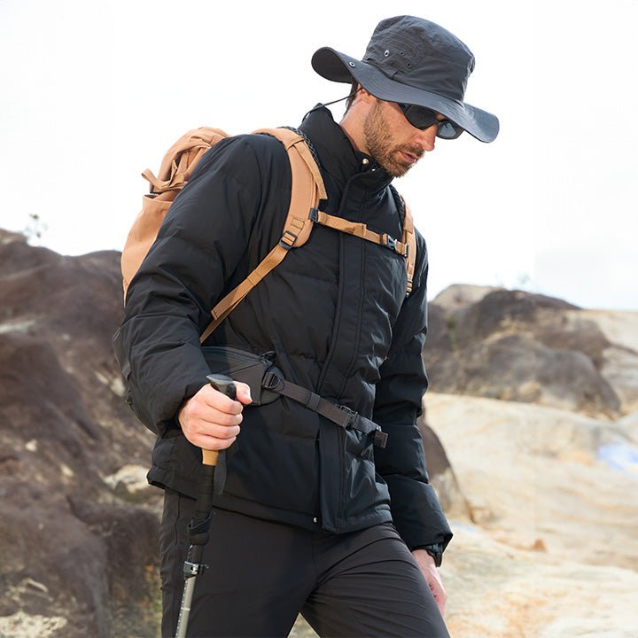 Men's Water-Resistant & Windproof Warm Down Puffer Jacket - Ultimate Winter Insulation