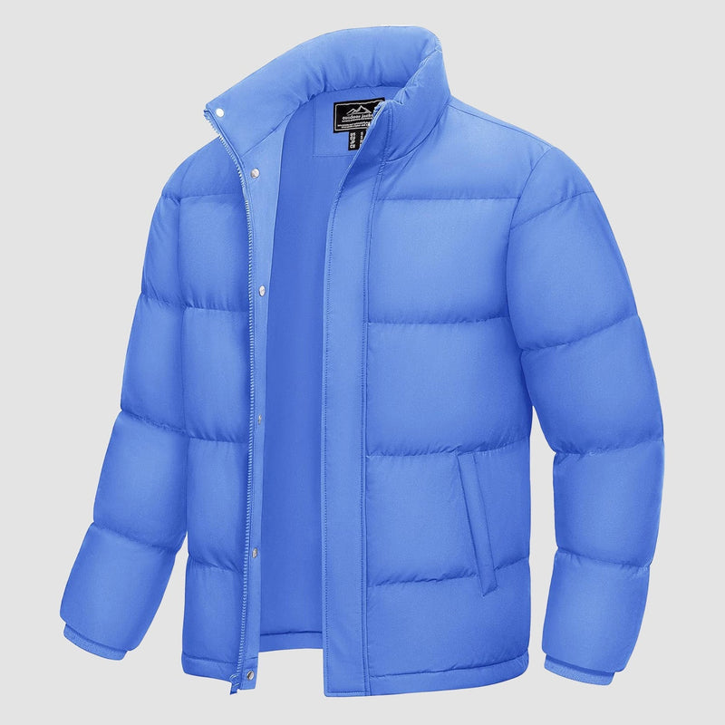 Men's Water-Resistant & Windproof Warm Down Puffer Jacket - Ultimate Winter Insulation