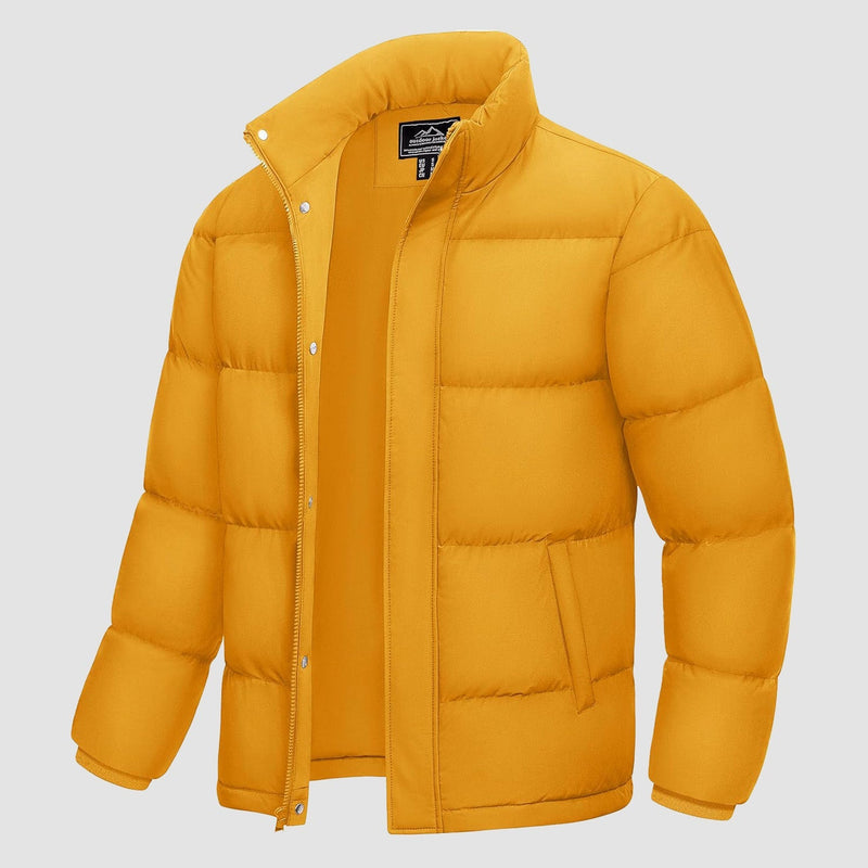 Men's Water-Resistant & Windproof Warm Down Puffer Jacket - Ultimate Winter Insulation